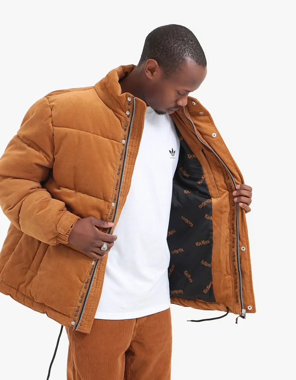 Kickers® Cord Puffer Jacket - Cathay Spice