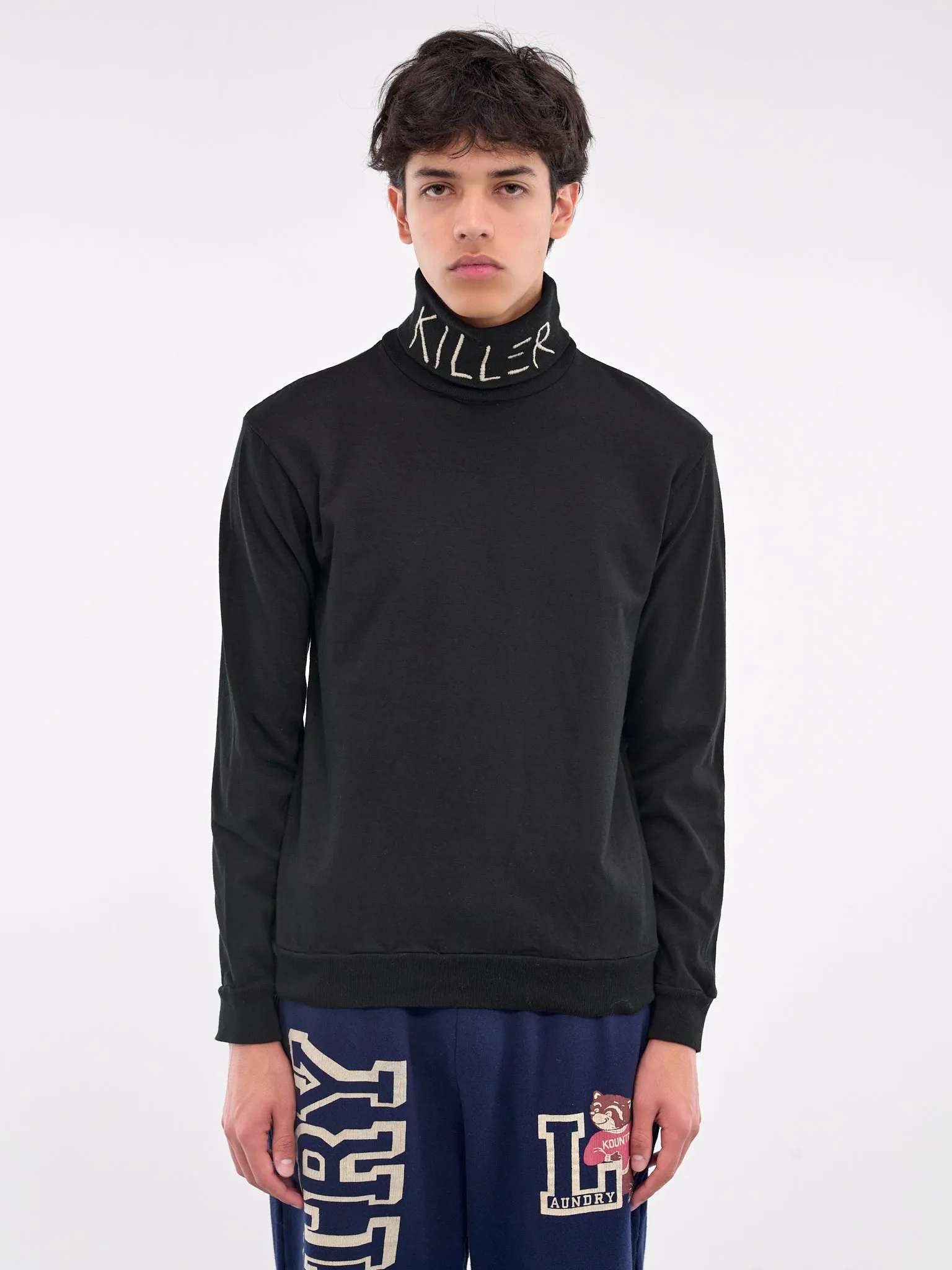 Killer Embroidered Turtleneck (K2409LC019-BLACK)