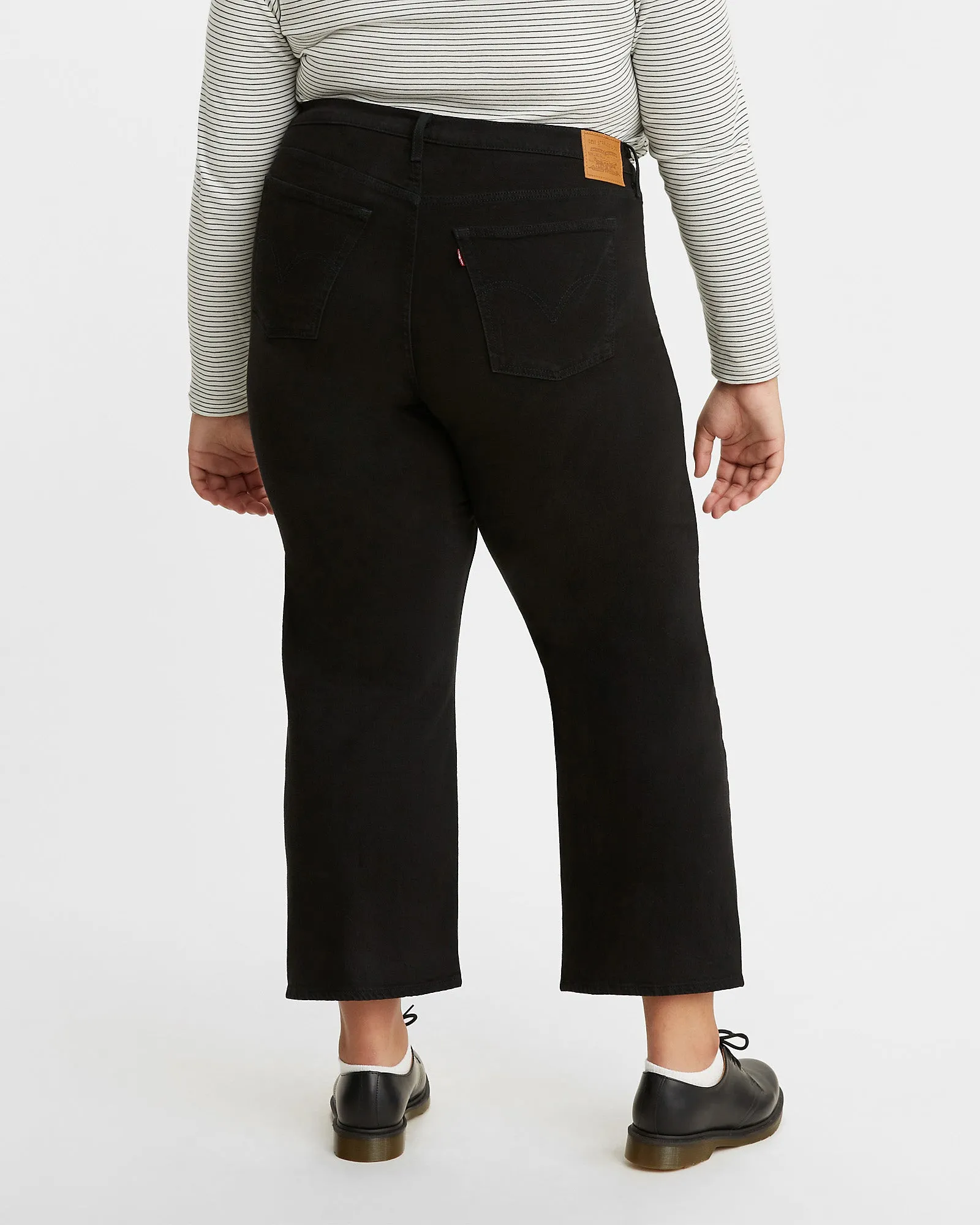 Levi's® Womens Plus Ribcage Straight Ankle Jeans - Black Sprout