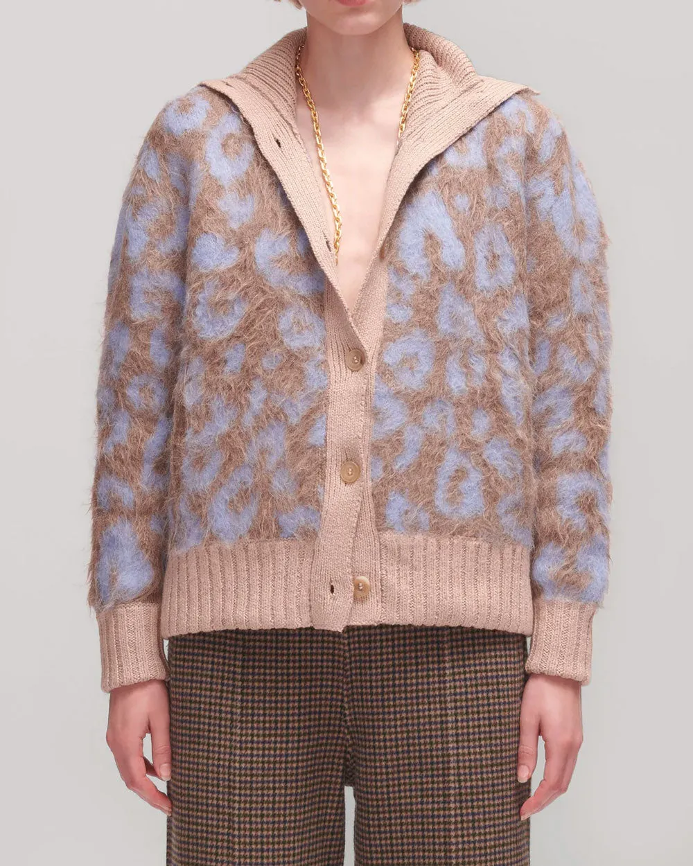 Light Blue Multi Simz Cardigan