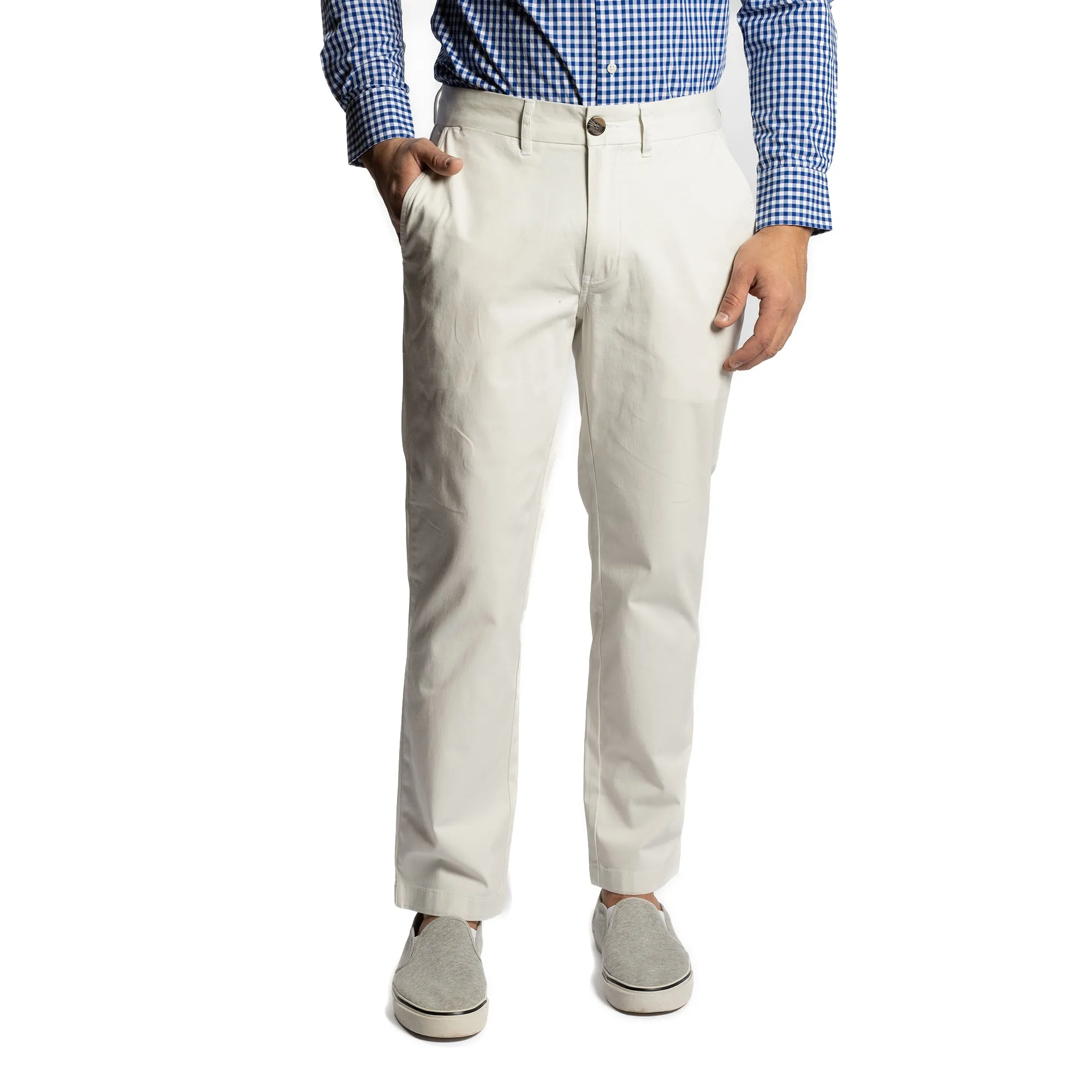 Lightweight Stretch Chinos Standard Fit - Stone