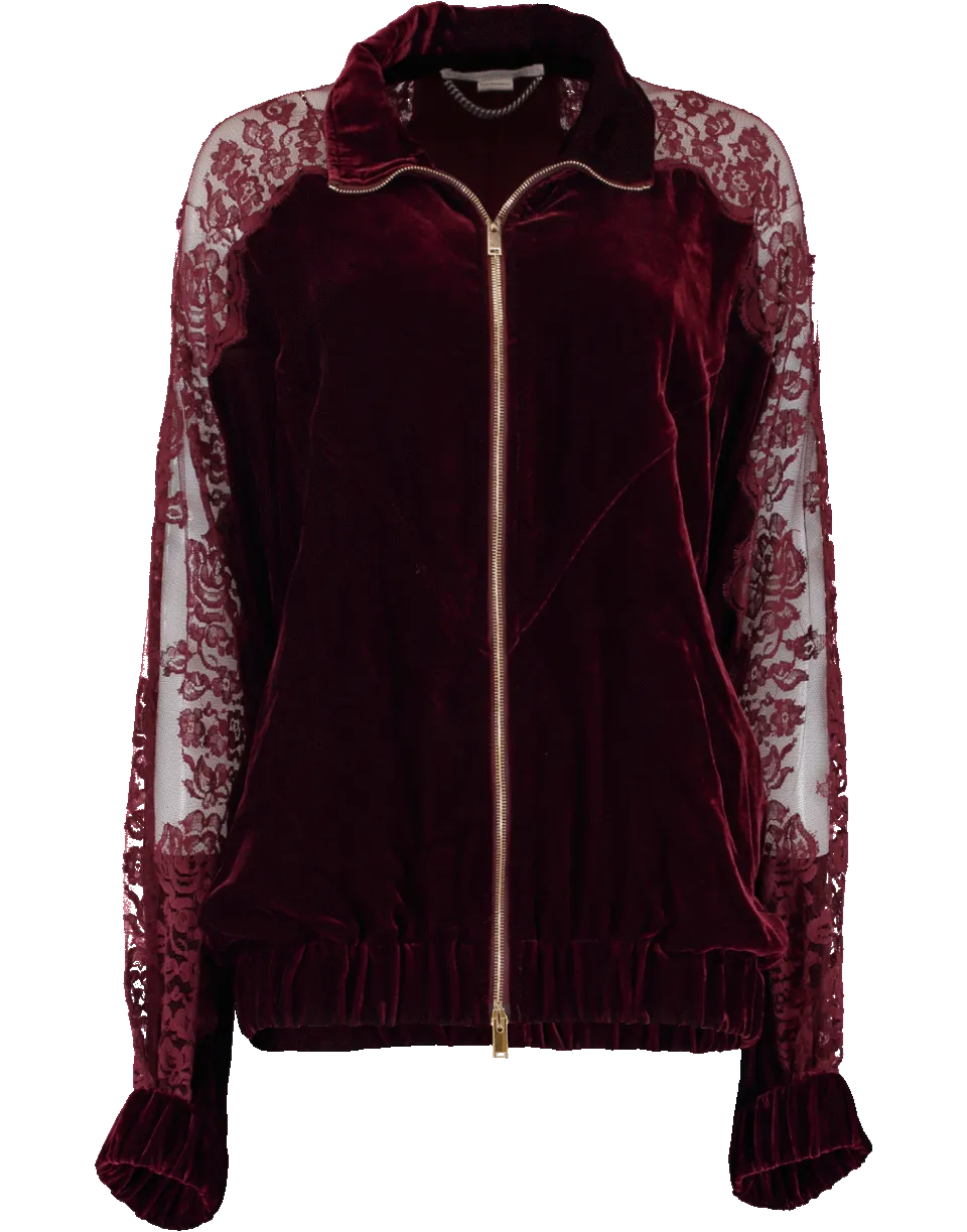 Lily Velvet Track Jacket