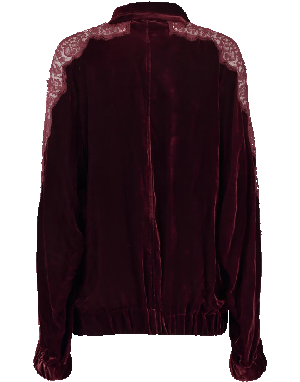 Lily Velvet Track Jacket