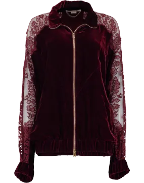 Lily Velvet Track Jacket