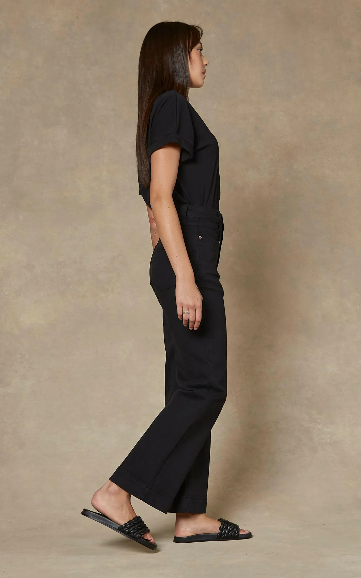 Maarte Black Wide Leg Jeans