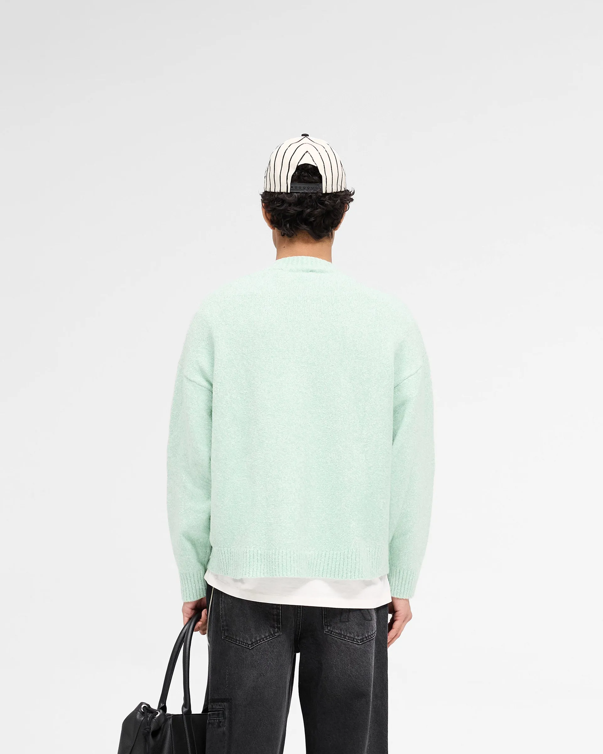 Marled Knit Jumper - Matcha