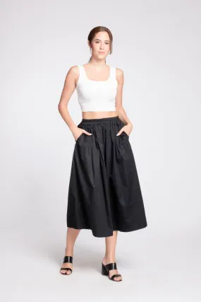 MARTON Wide Legged Culottes (BLACK)