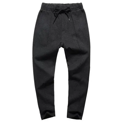 Men's Slim Rubber Waist Casual Pants