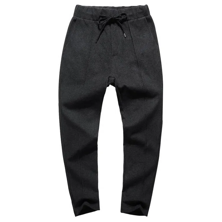 Men's Slim Rubber Waist Casual Pants