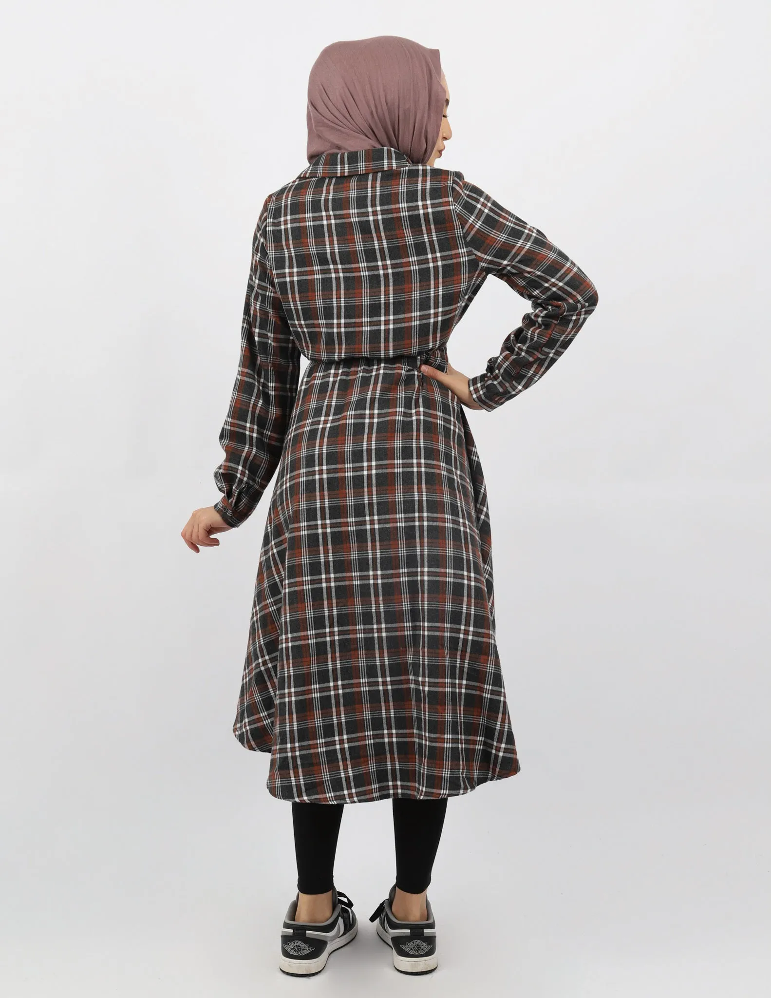 Milla Check Shirt Dress