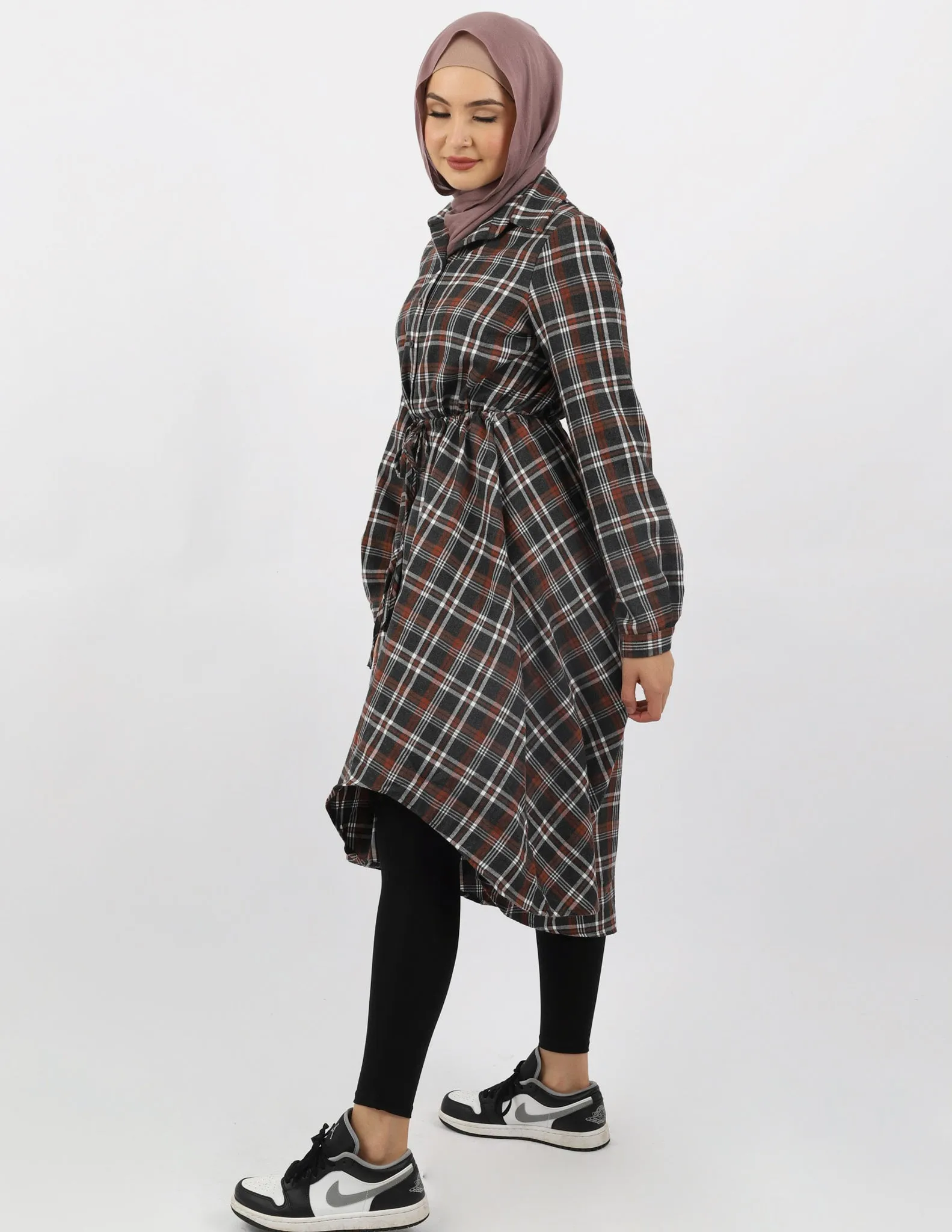 Milla Check Shirt Dress