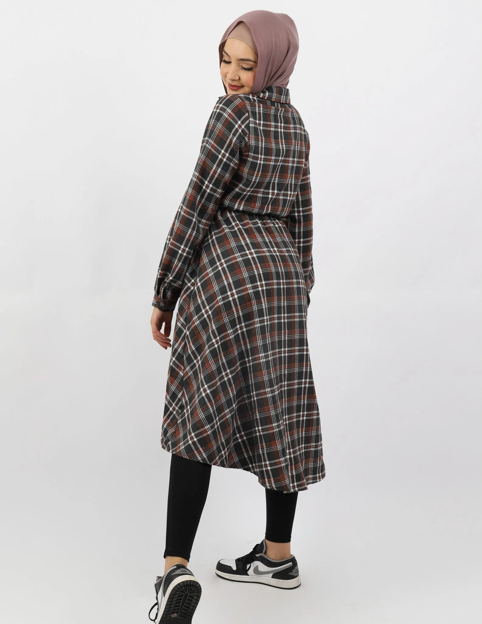 Milla Check Shirt Dress