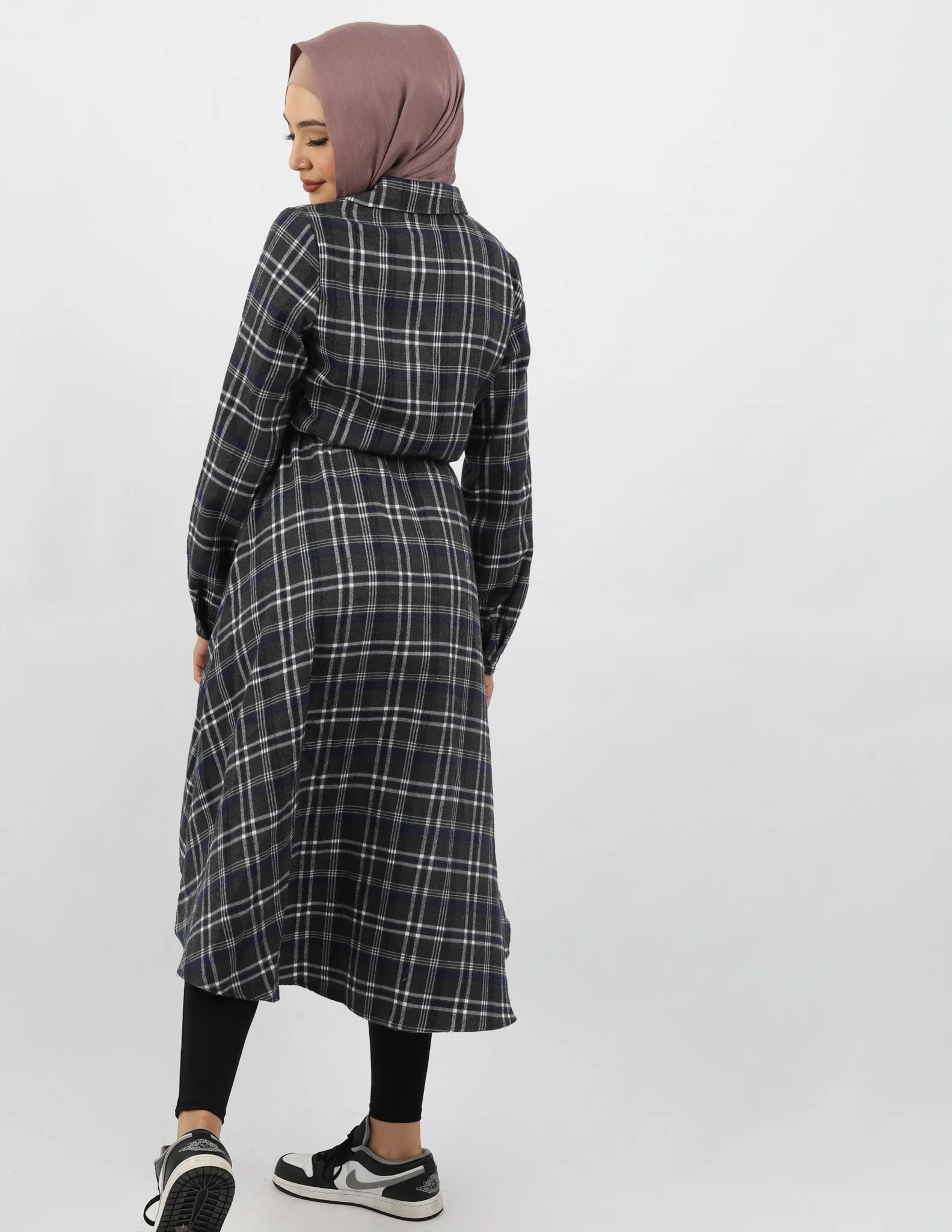 Milla Check Shirt Dress