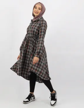 Milla Check Shirt Dress