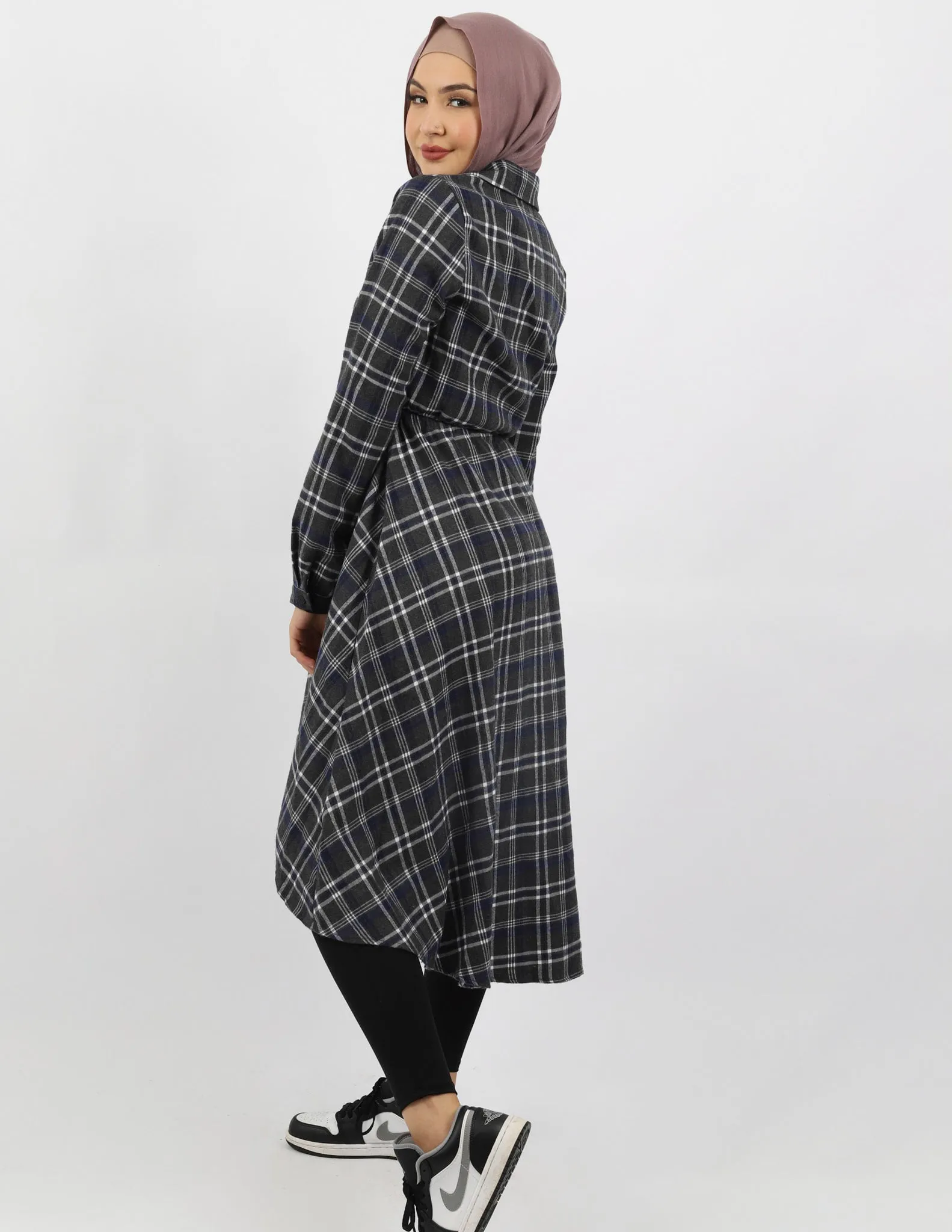 Milla Check Shirt Dress