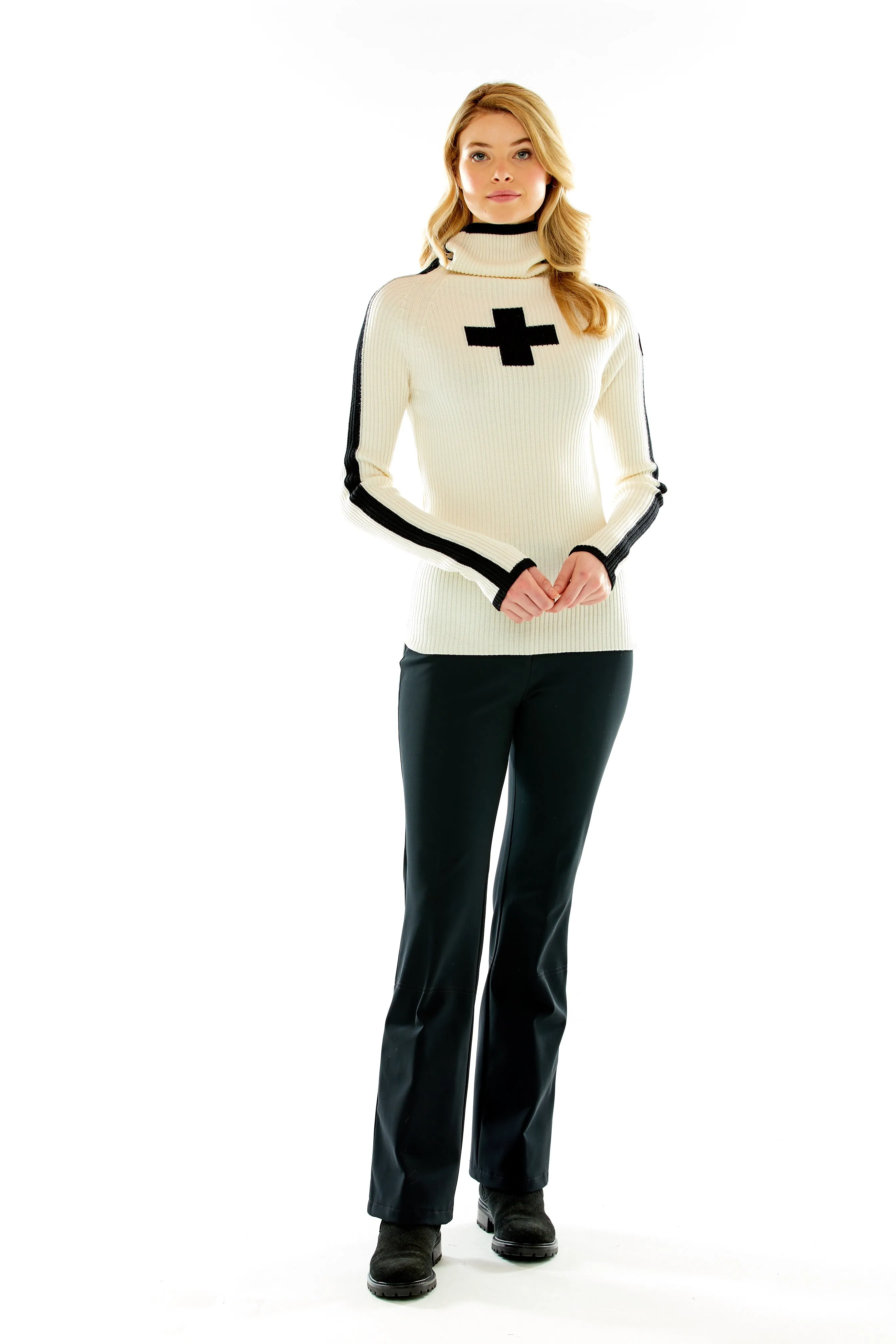 M.Miller Merina White Swiss Cross Turtleneck Merino Wool WL6-WHITEWL FW22