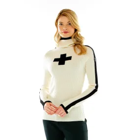 M.Miller Merina White Swiss Cross Turtleneck Merino Wool WL6-WHITEWL FW22