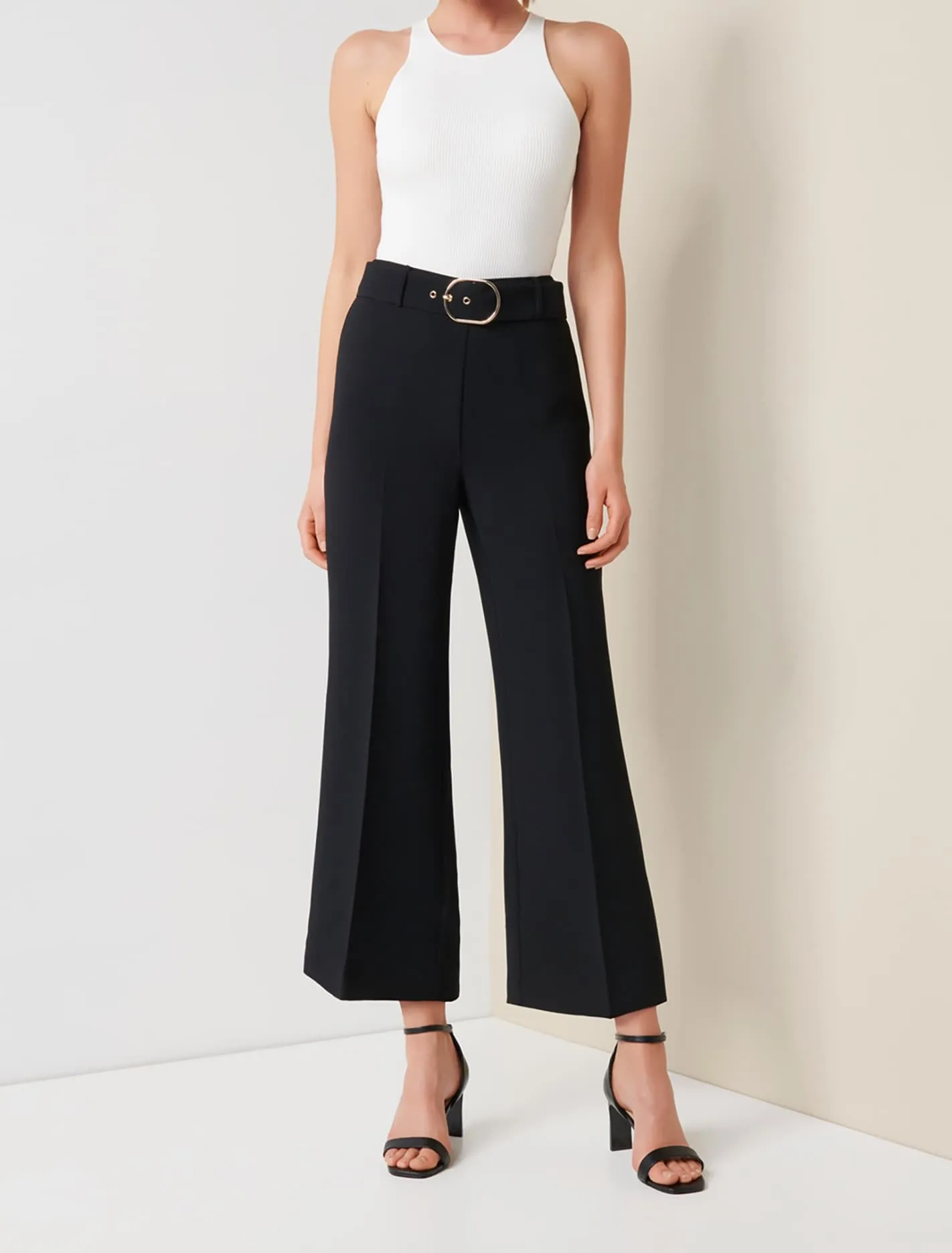 Nadine Petite Belted Culotte Pants