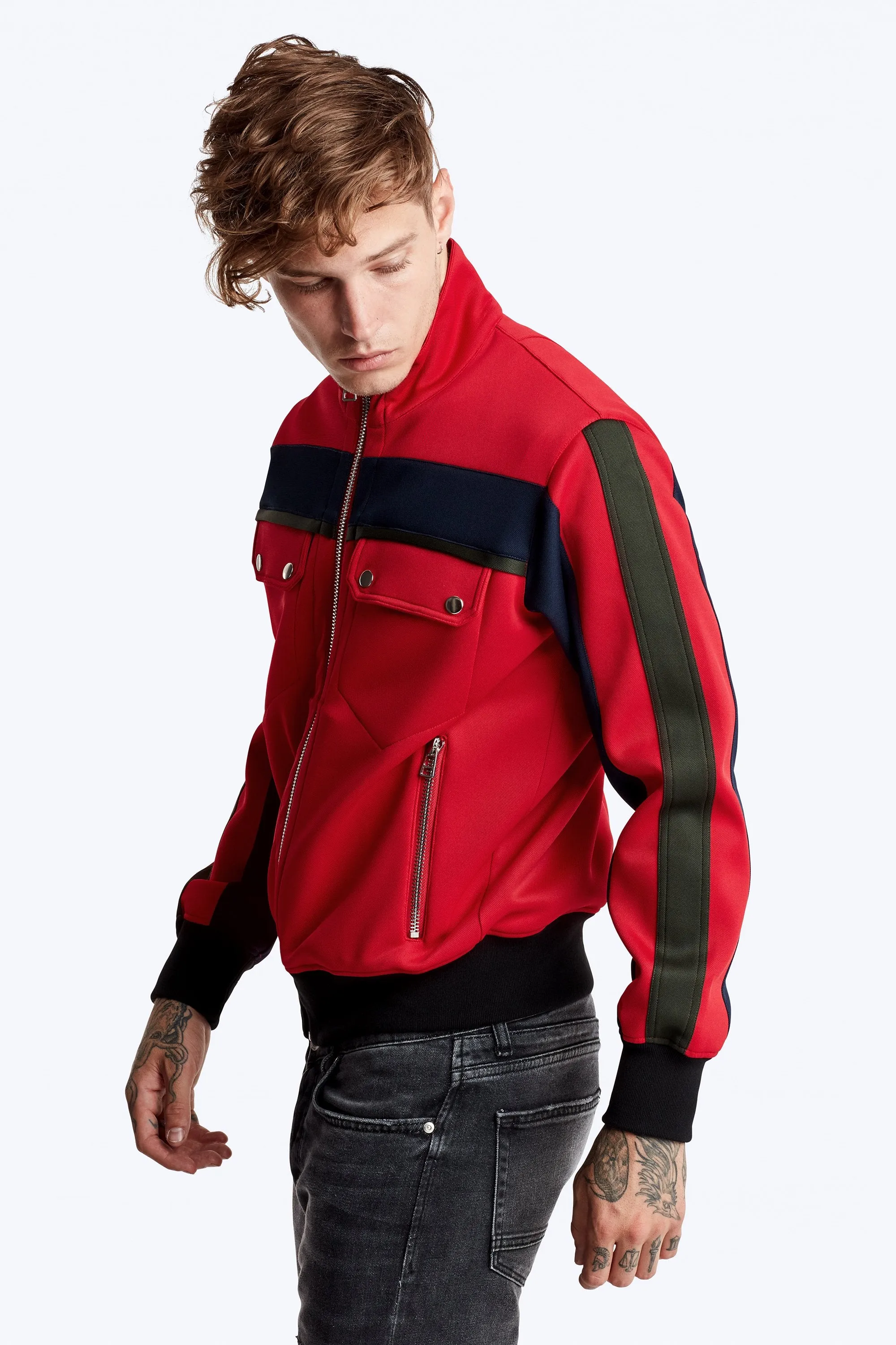 Nadya Track Jacket - Red