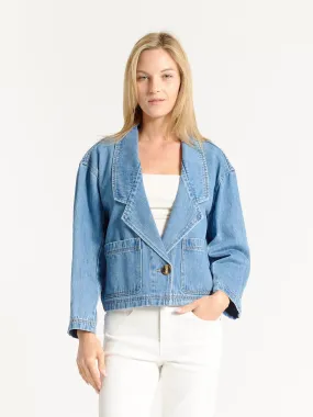 OAT Patch Pocket Denim Blazer