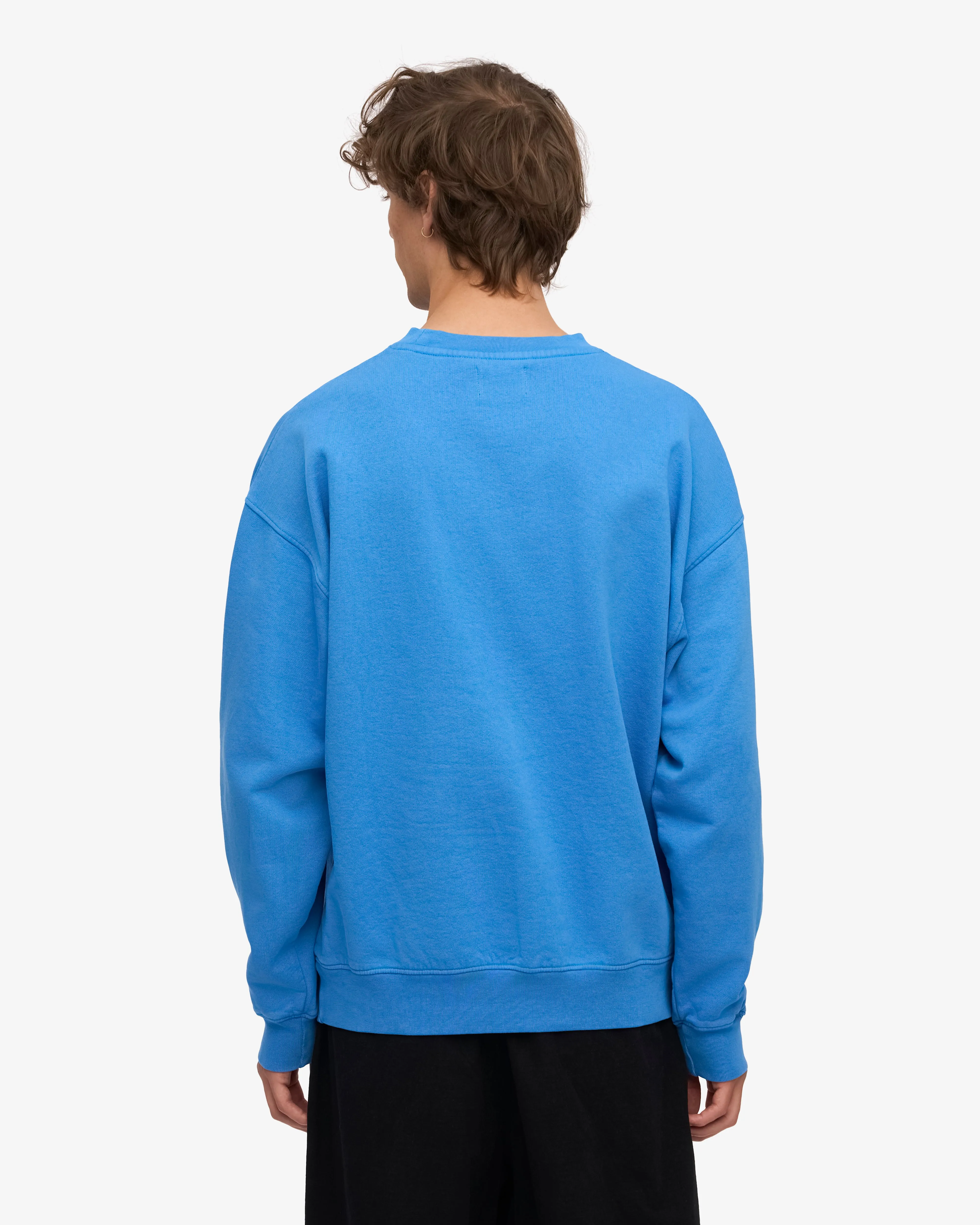 Organic Oversized Crew - Pacific Blue