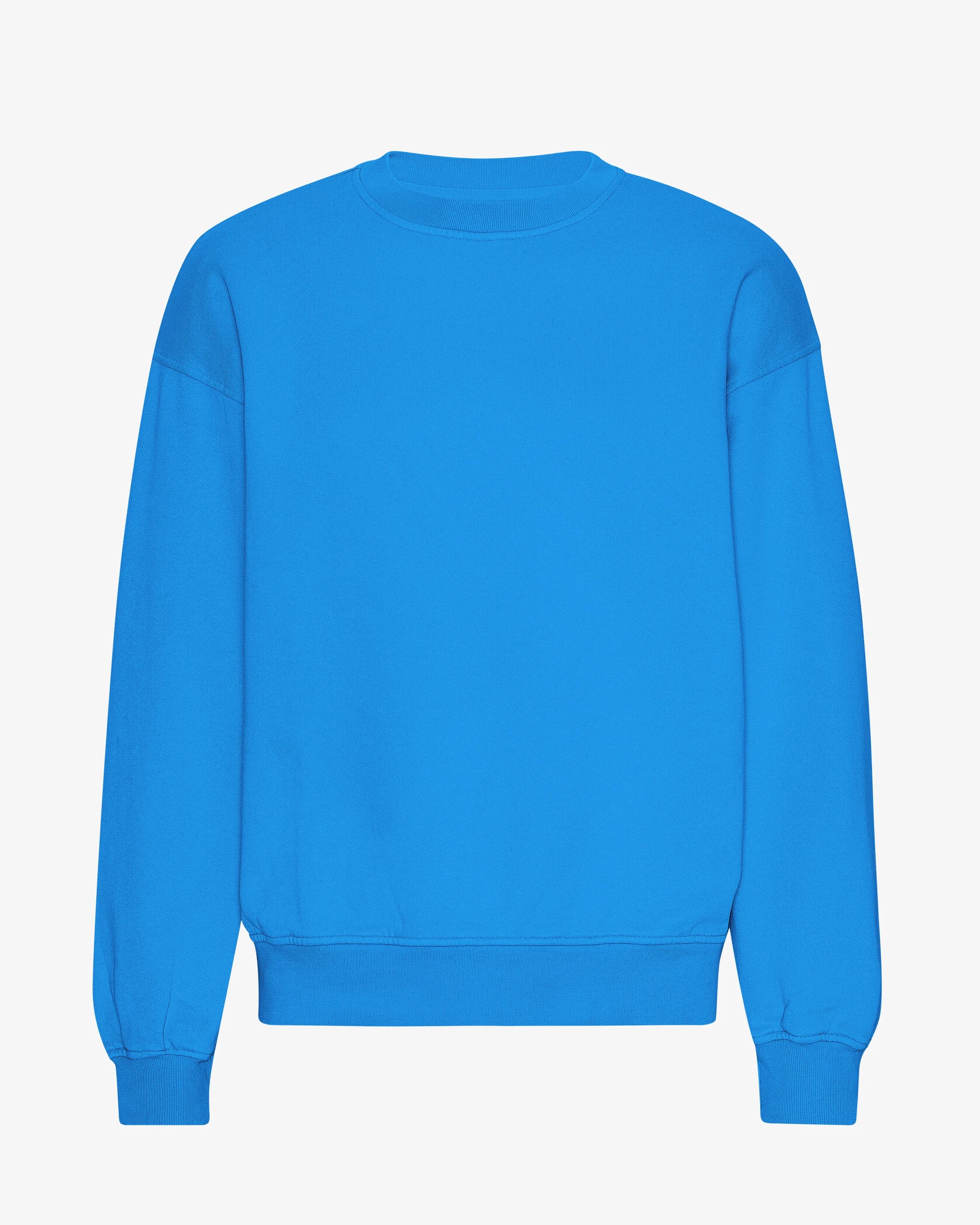 Organic Oversized Crew - Pacific Blue