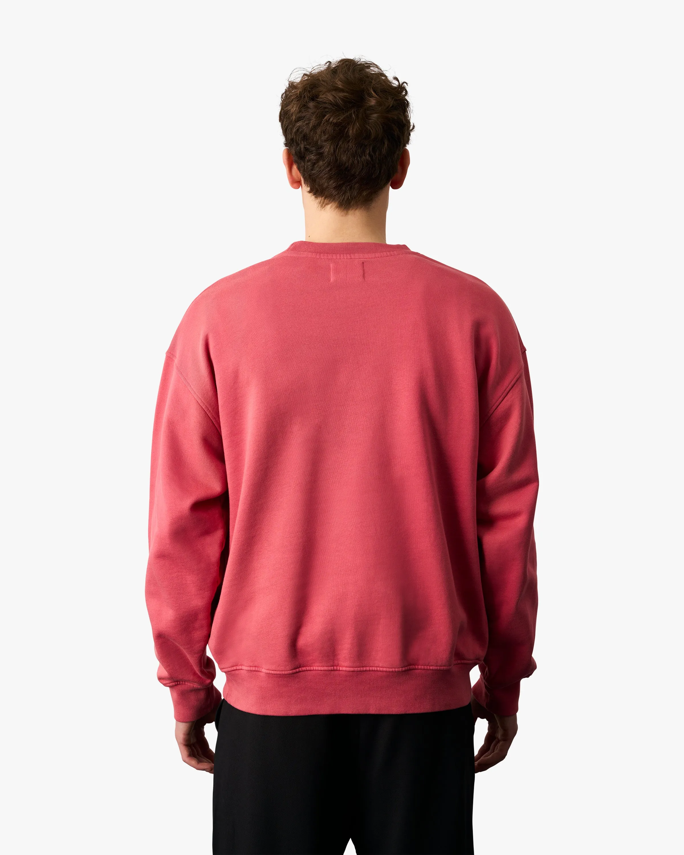 Organic Oversized Crew - Raspberry Pink