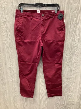 Pants Chinos & Khakis By Gap In Red, Size: 10