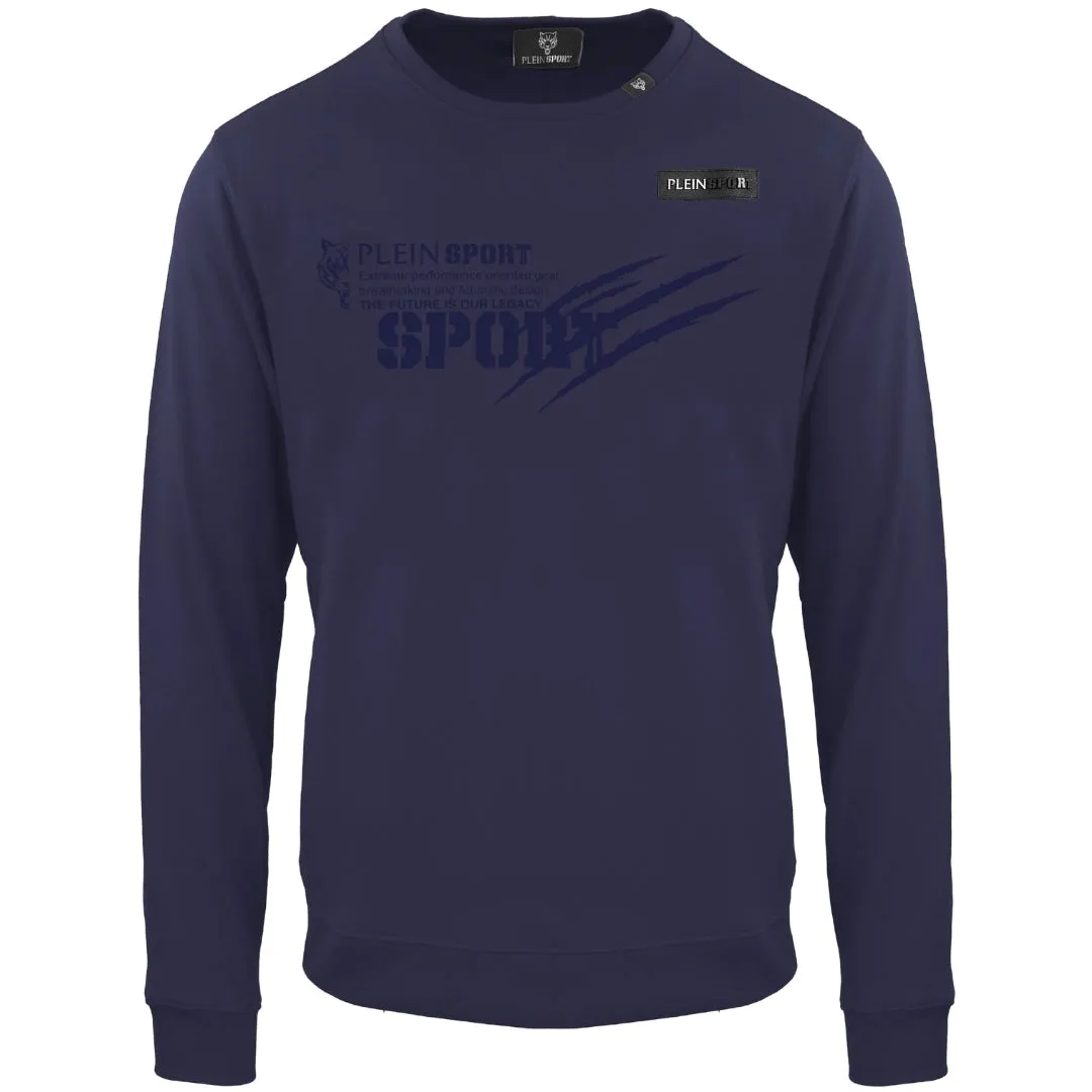 Plein Sport The Future Is Our Legacy Navy Blue Jumper