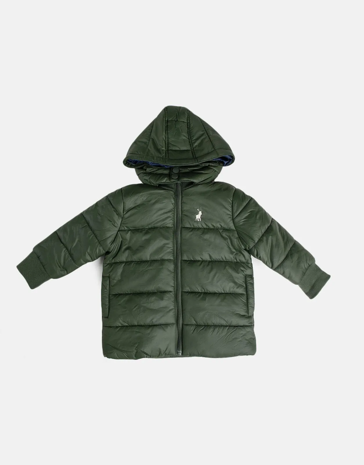 Polo Jayden Hooded Puffer Jacket Olive