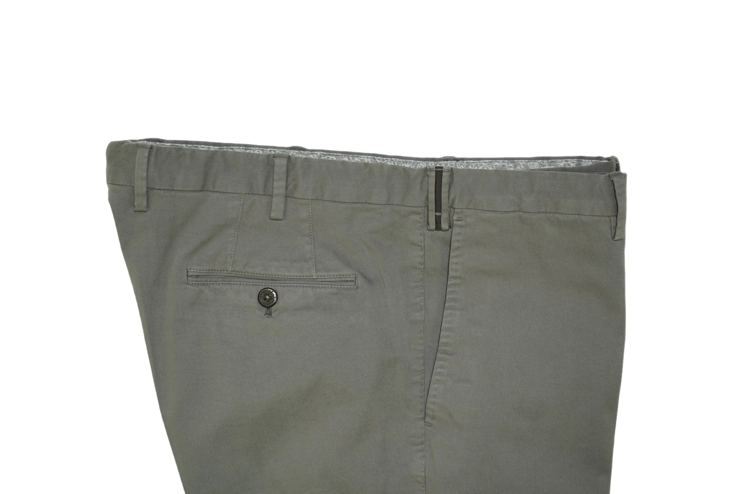 PT01 - Olive Mid-Rise Cotton Chinos 54