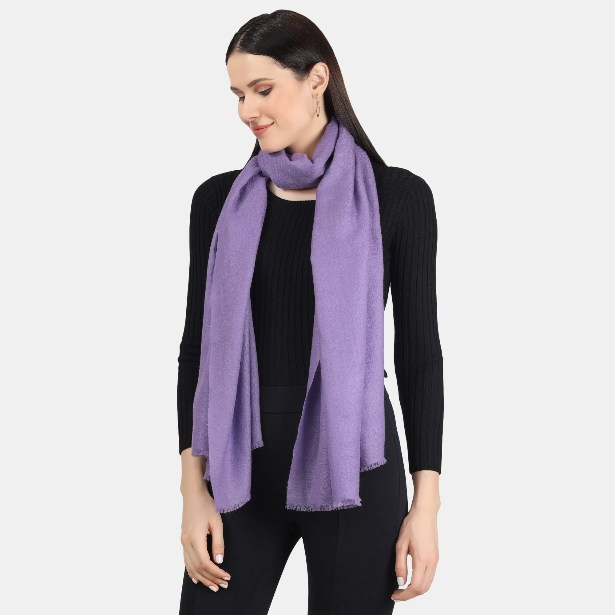 Purple Cashmere Scarf