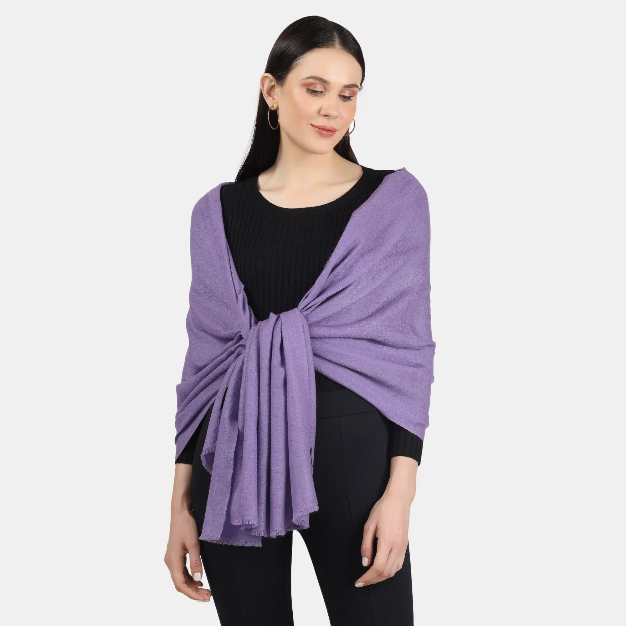 Purple Cashmere Scarf