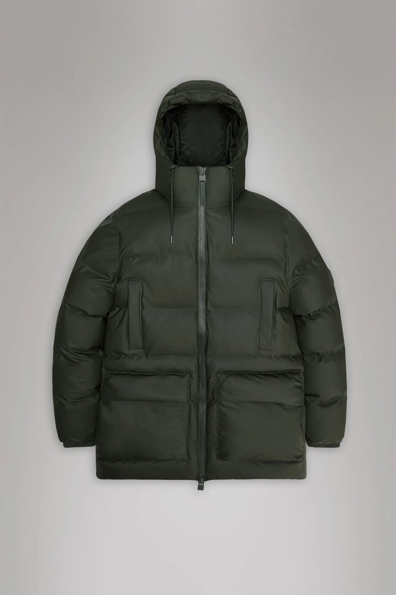 RAINS ALTA Long Puffer Cargo Jacket W3T4