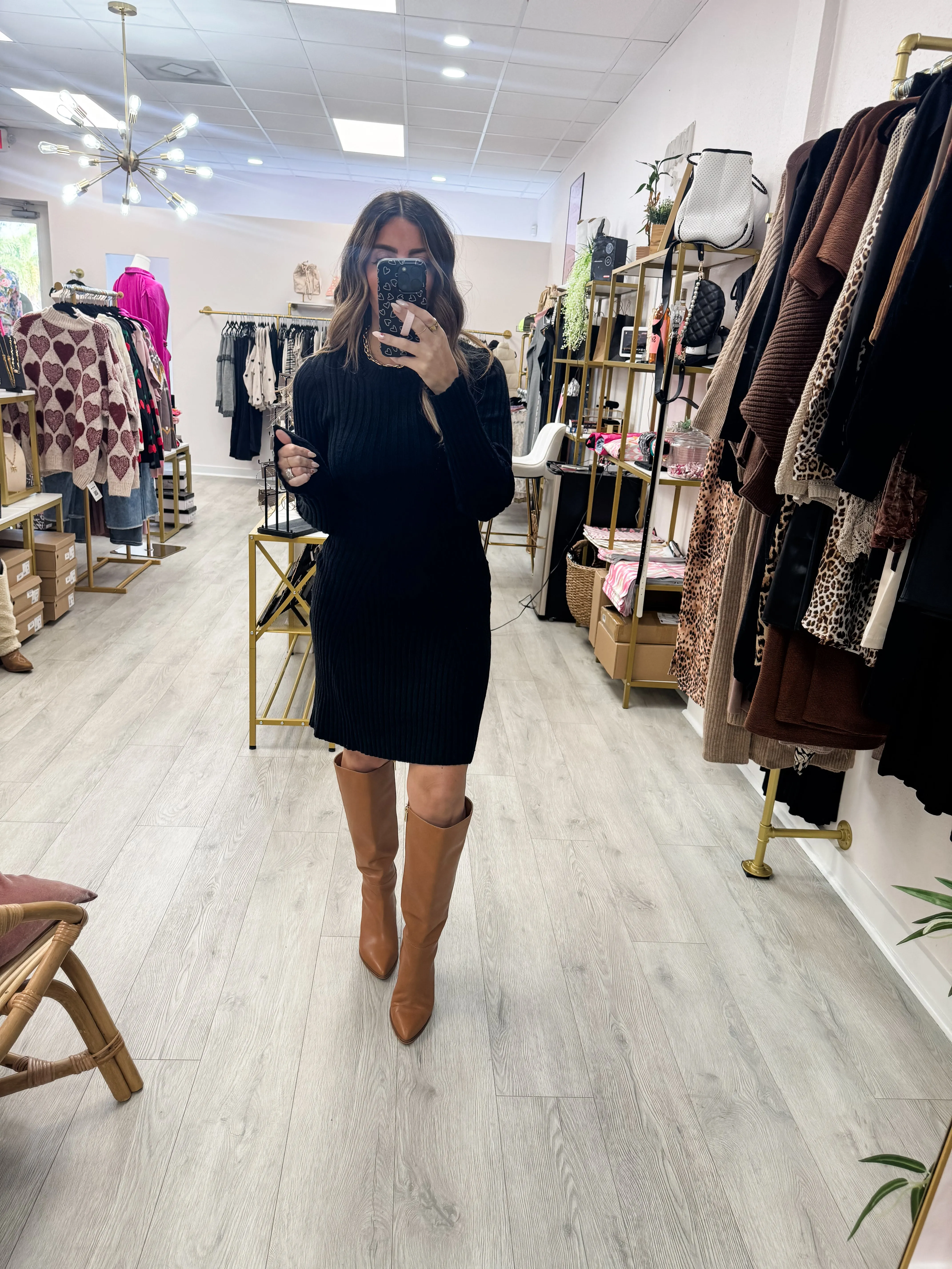 Ribed Knit Dress