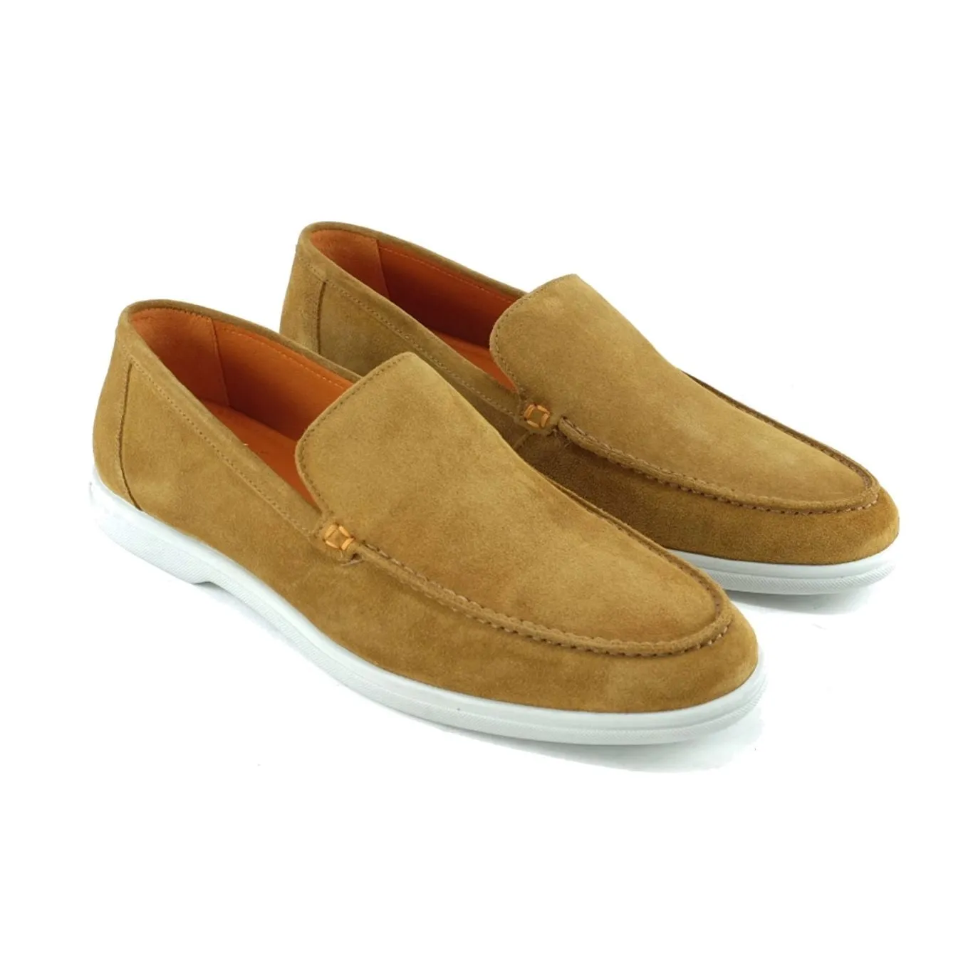 Rio Casual Suede Loafer in Khaki (Size 10 1/2) by Alan Payne Footwear