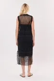 Salamandre Mesh Dress-  Black