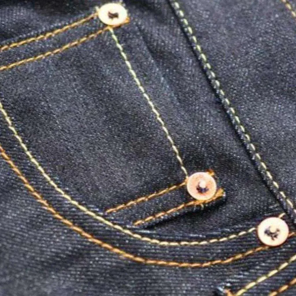 Sanforized selvedge jeans
 for men