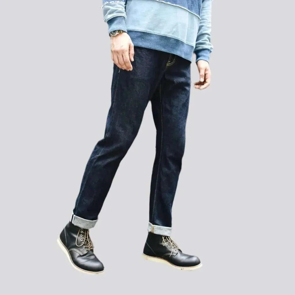 Sanforized selvedge jeans
 for men