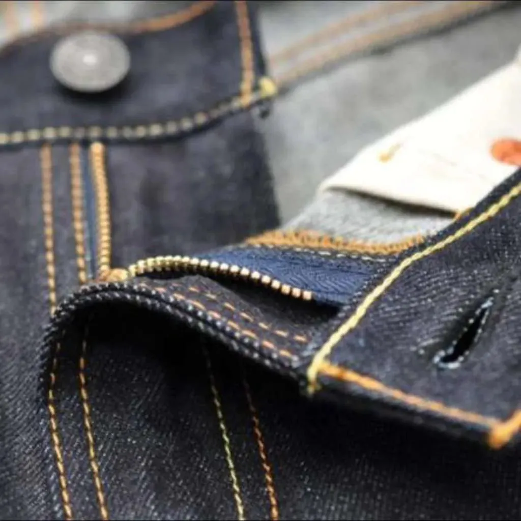 Sanforized selvedge jeans
 for men