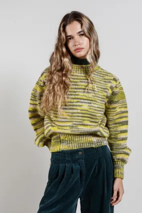 SANG Handknit Wool Jumper - Green