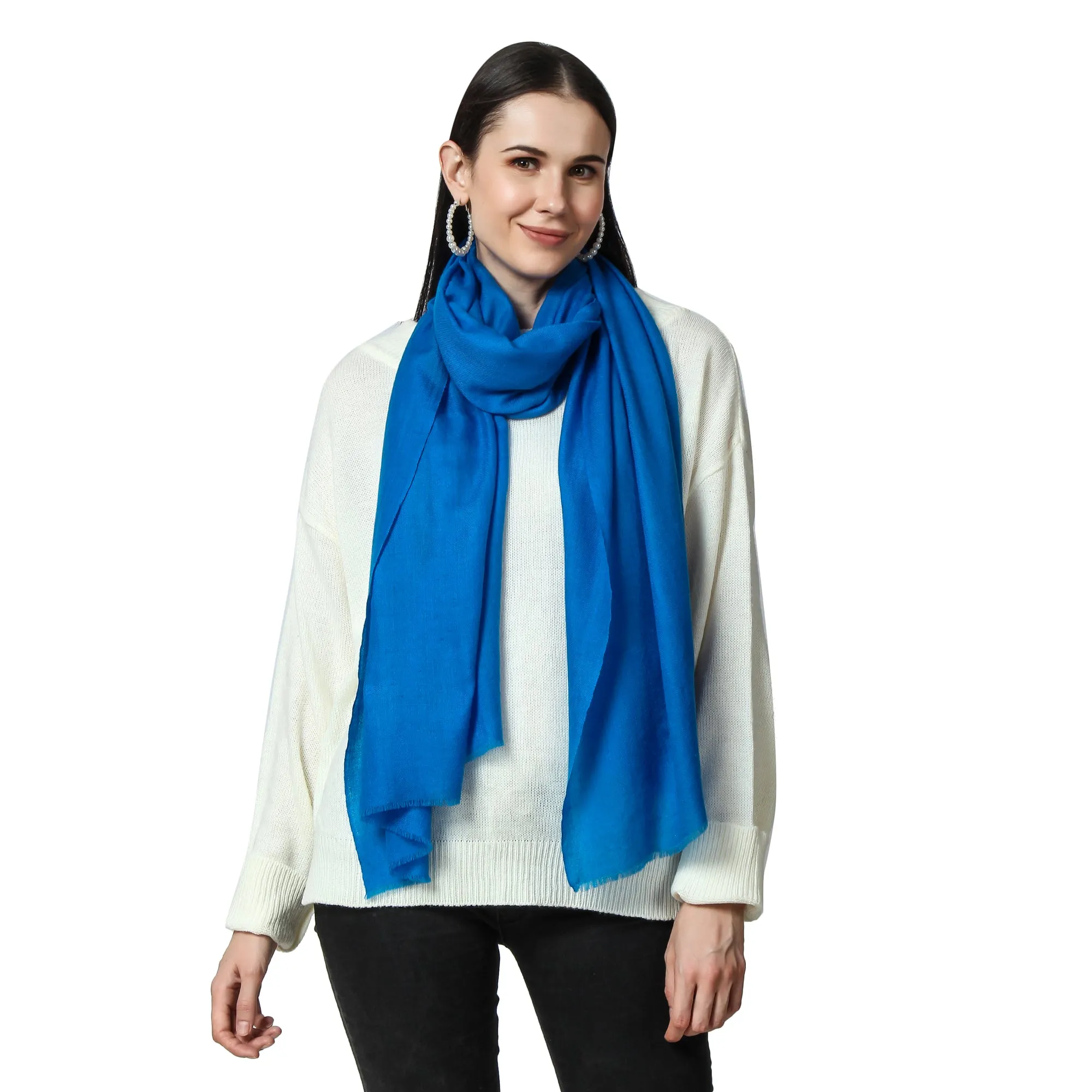 Sapphire Cashmere Scarf