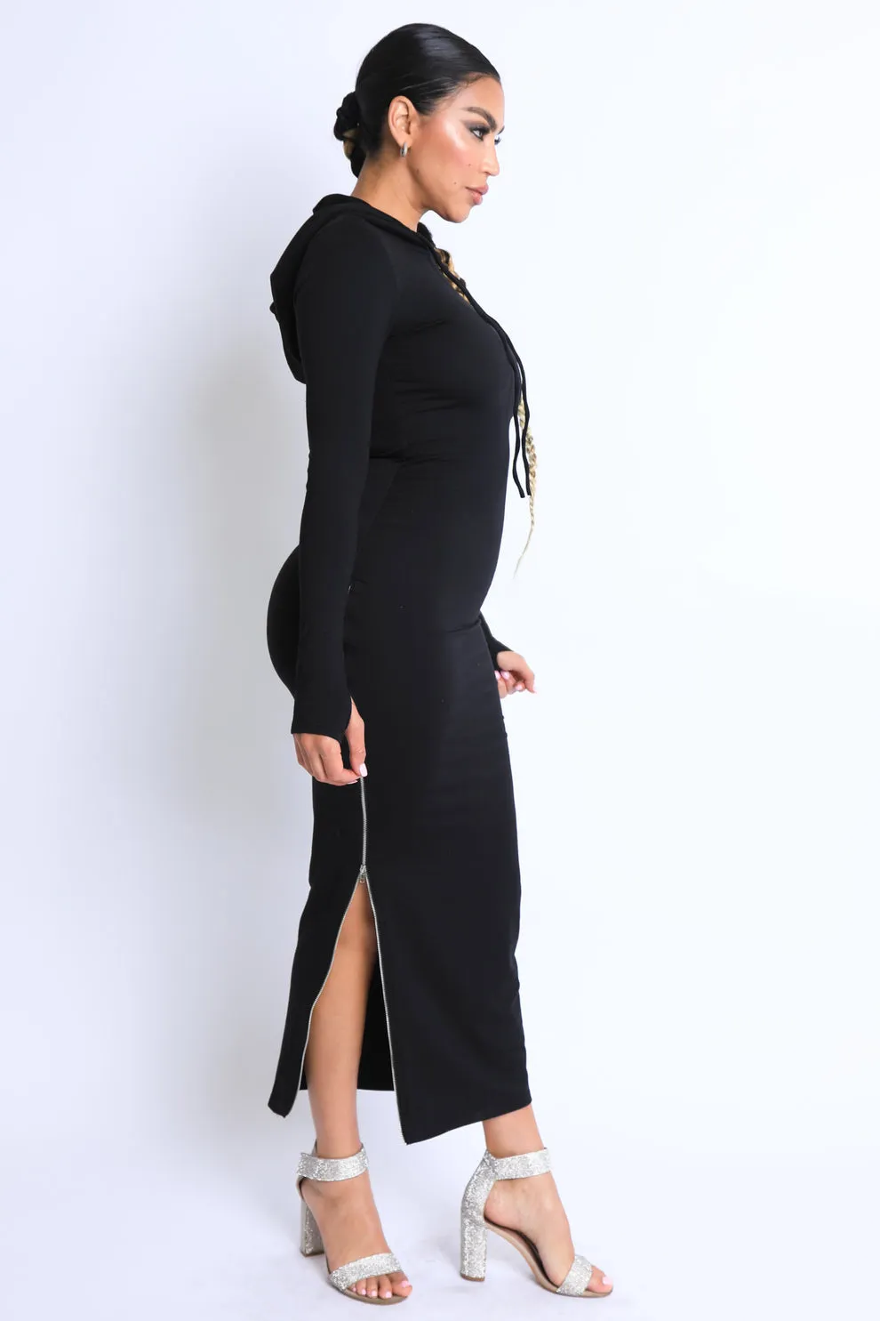 Serenity Vibes Hooded Maxi Dress