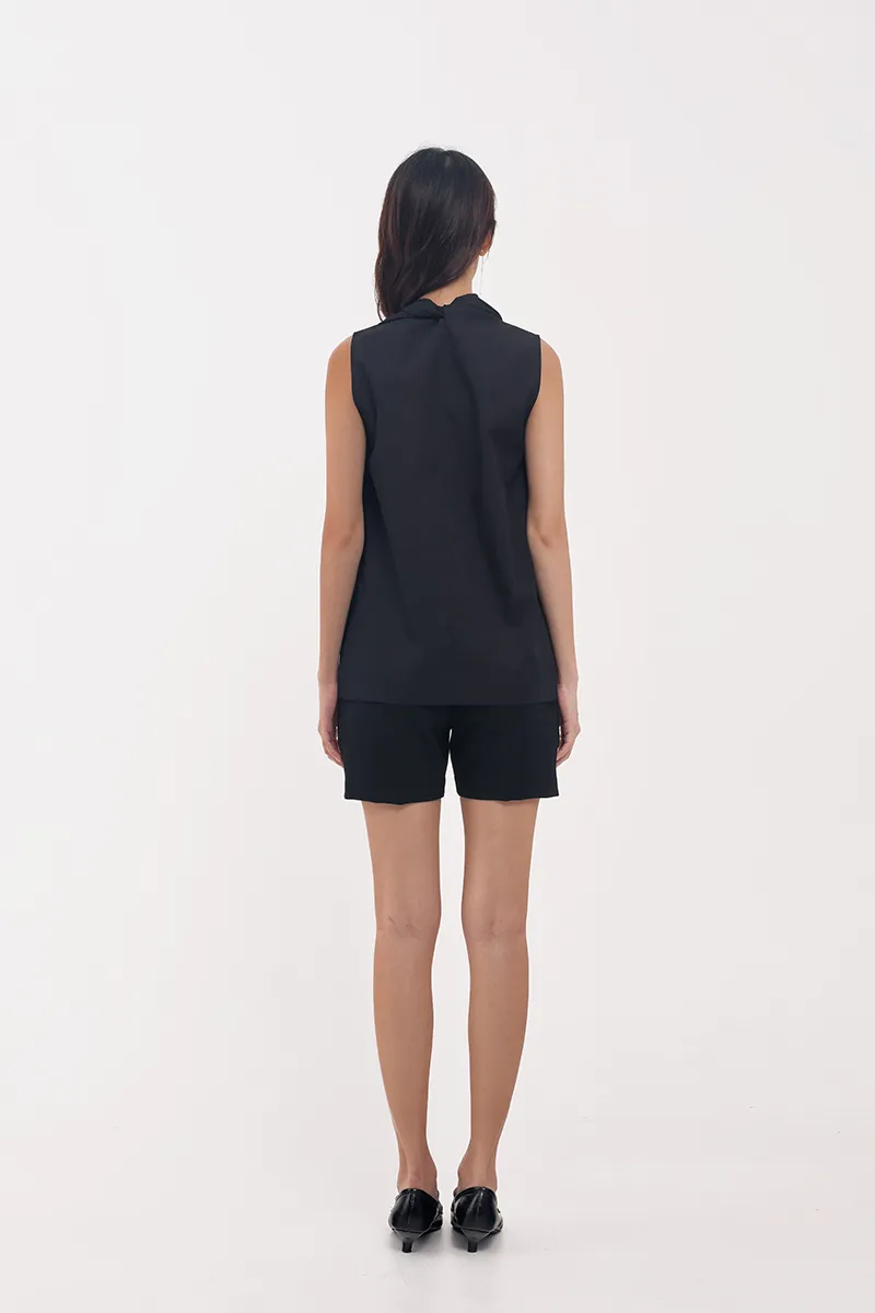 Shane SLeeveless Shirt In Black (LAST PIECES)