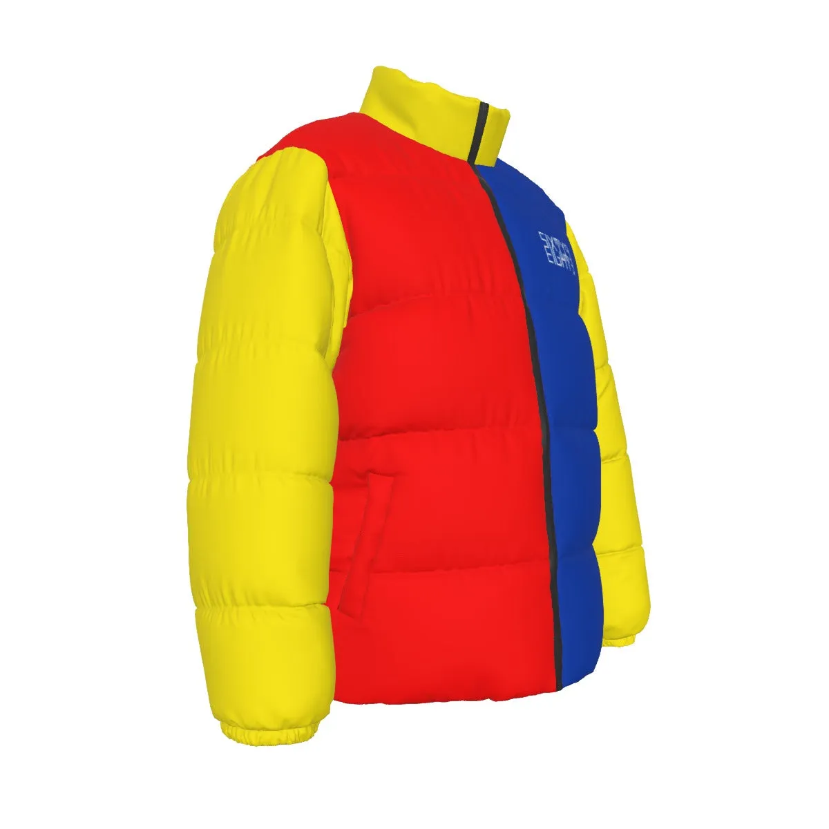 Sixty Eight 93 Logo White ROM Unisex Puffer Jacket