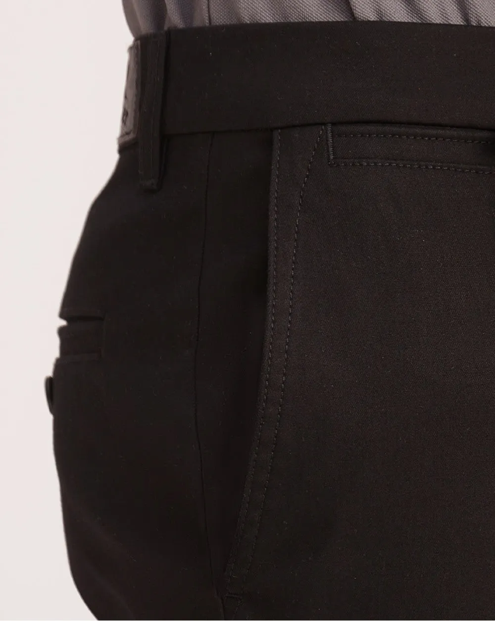 Slim Fit Luxe Chinos - Jet Black