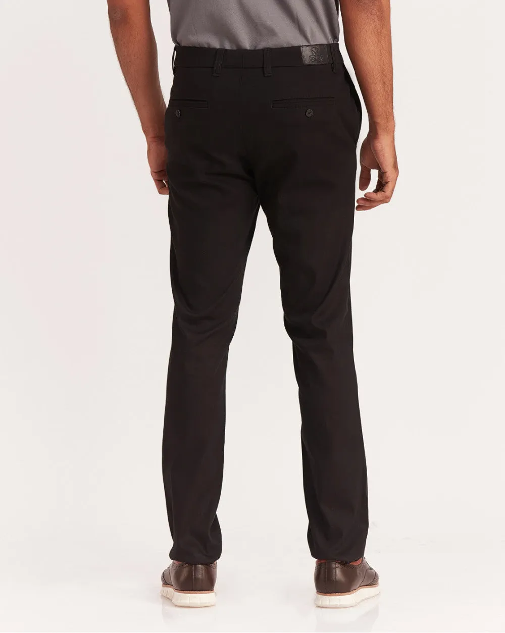 Slim Fit Luxe Chinos - Jet Black