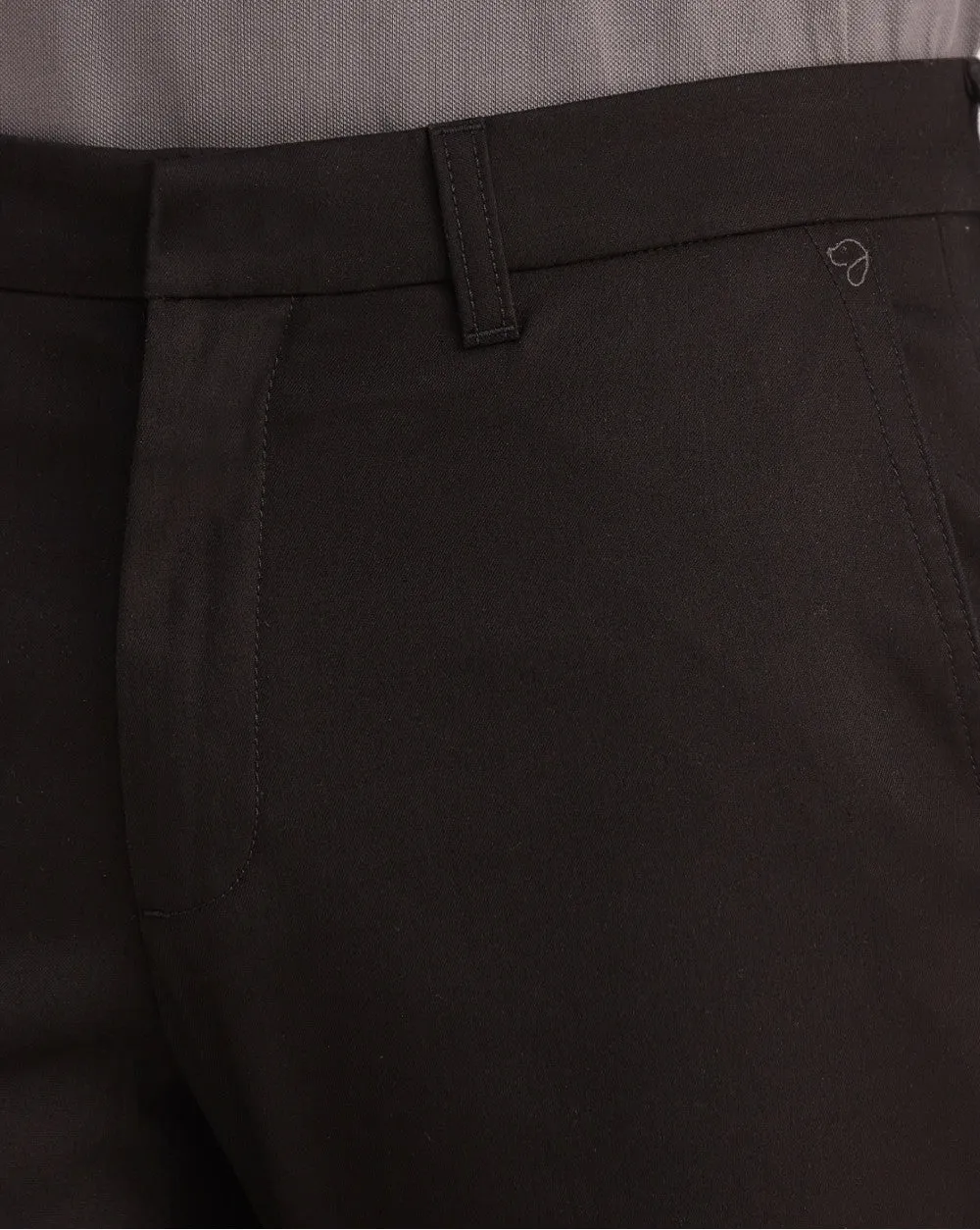 Slim Fit Luxe Chinos - Jet Black