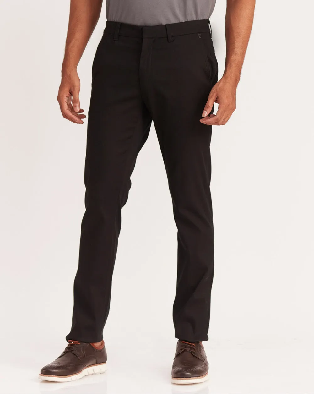 Slim Fit Luxe Chinos - Jet Black