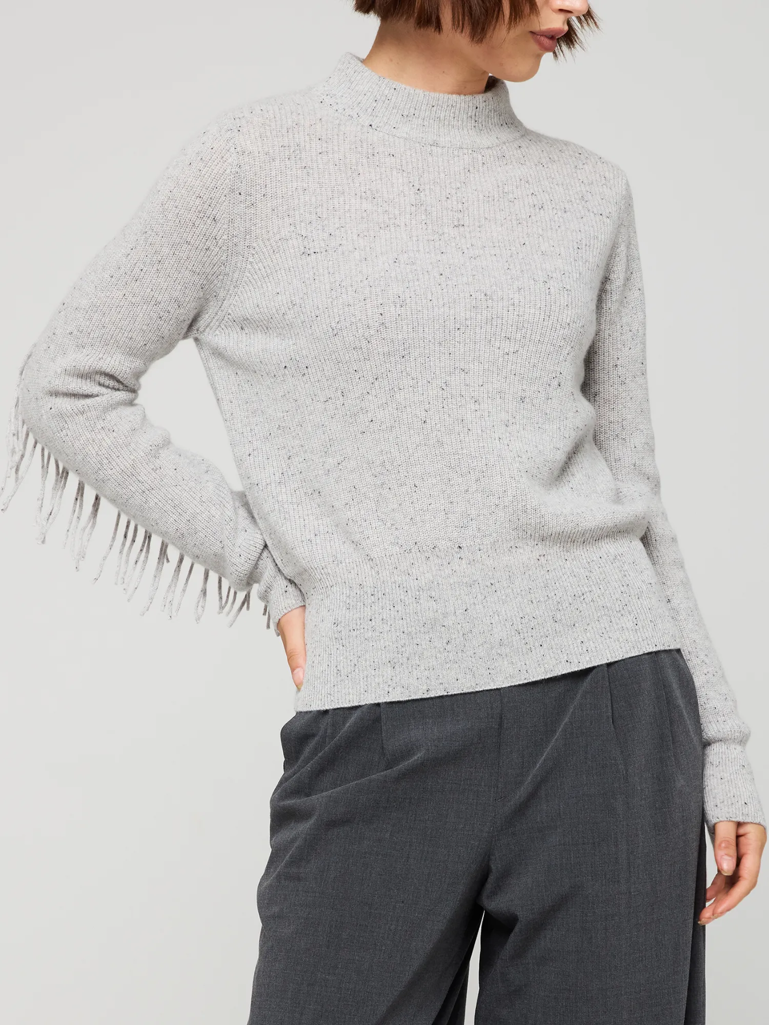 Sophia Fringe Cashmere Knit